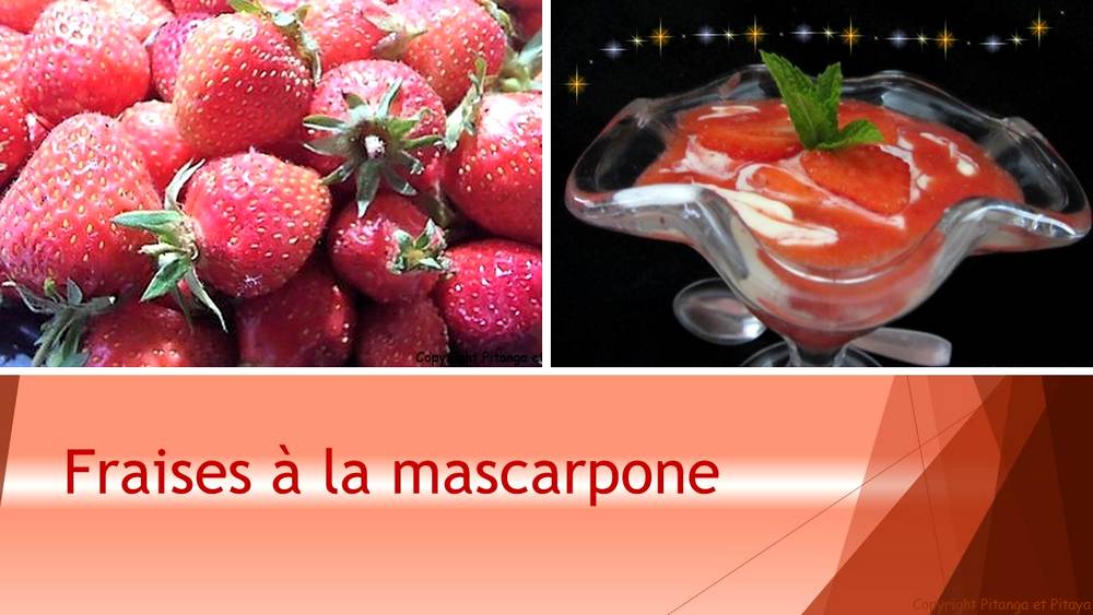 fraises la mascarpone