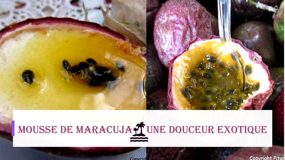 mousses de fruits de la passion