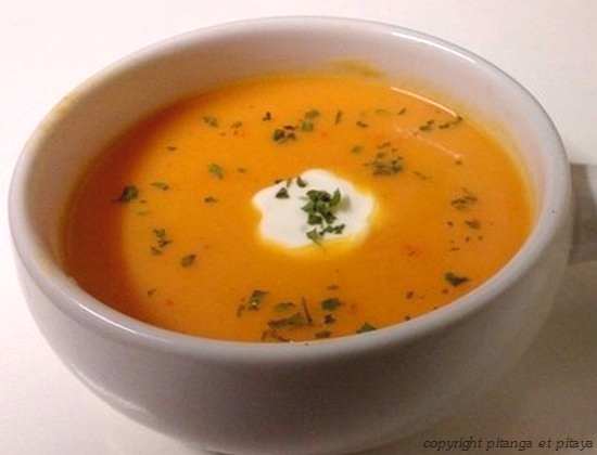 Velout de poivron et de crme