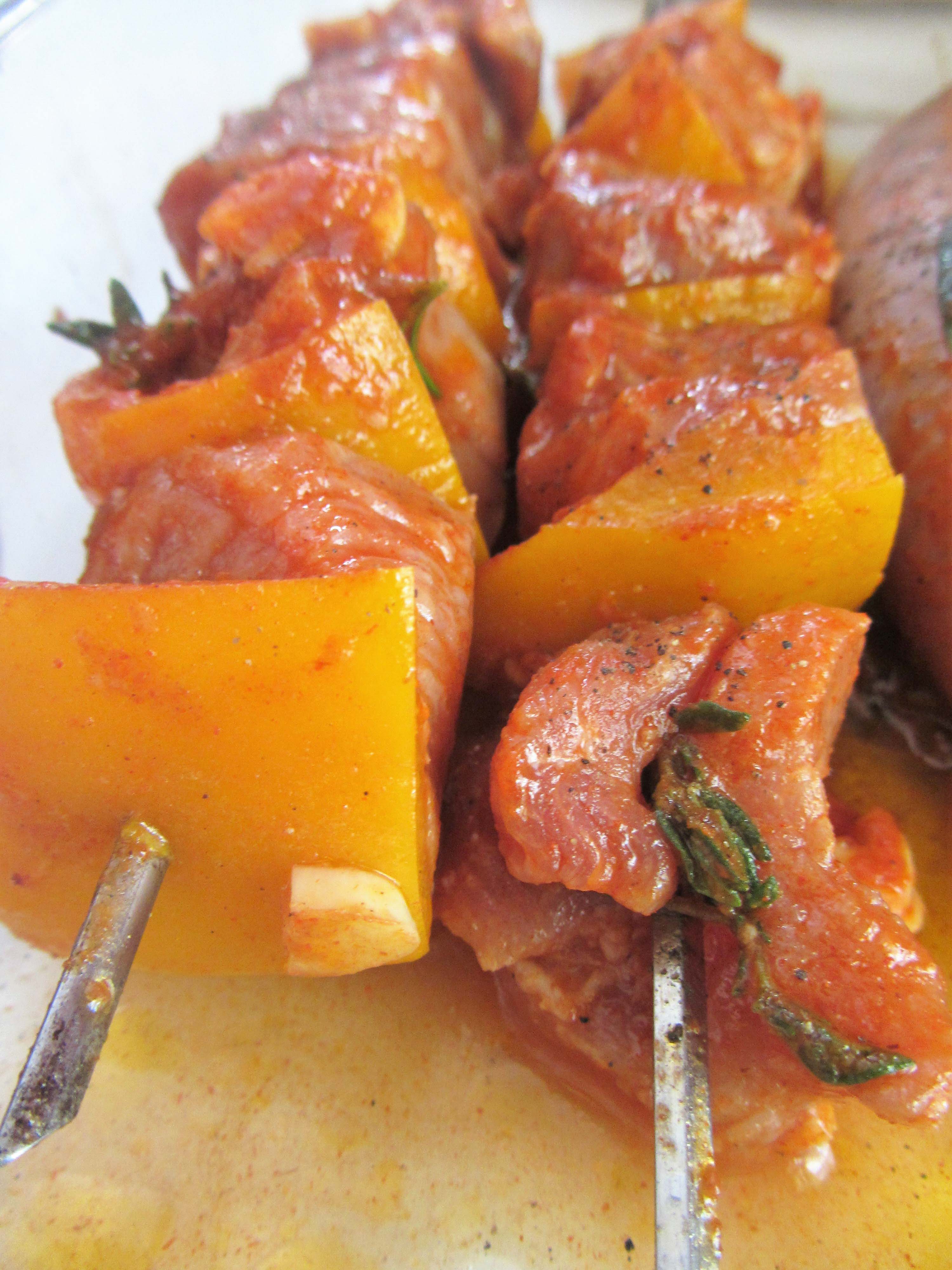 bROCHETTES DE DINDE 