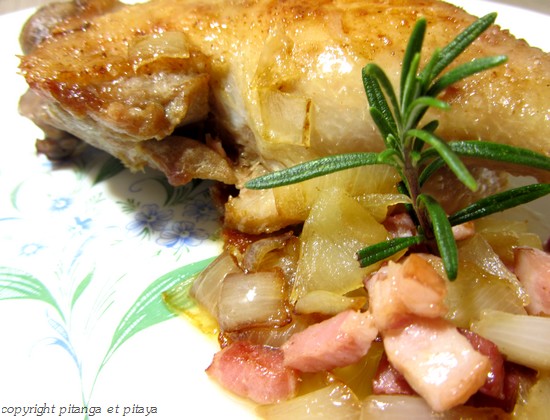 canard aux lardons